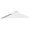 Ekena Millwork Portland Architectural Grade PVC Gable Bracket, 36"W x 6"H x 4"D x 4"F, 4/12 Pitch GBP036X06X0404POR00 - alternate 1